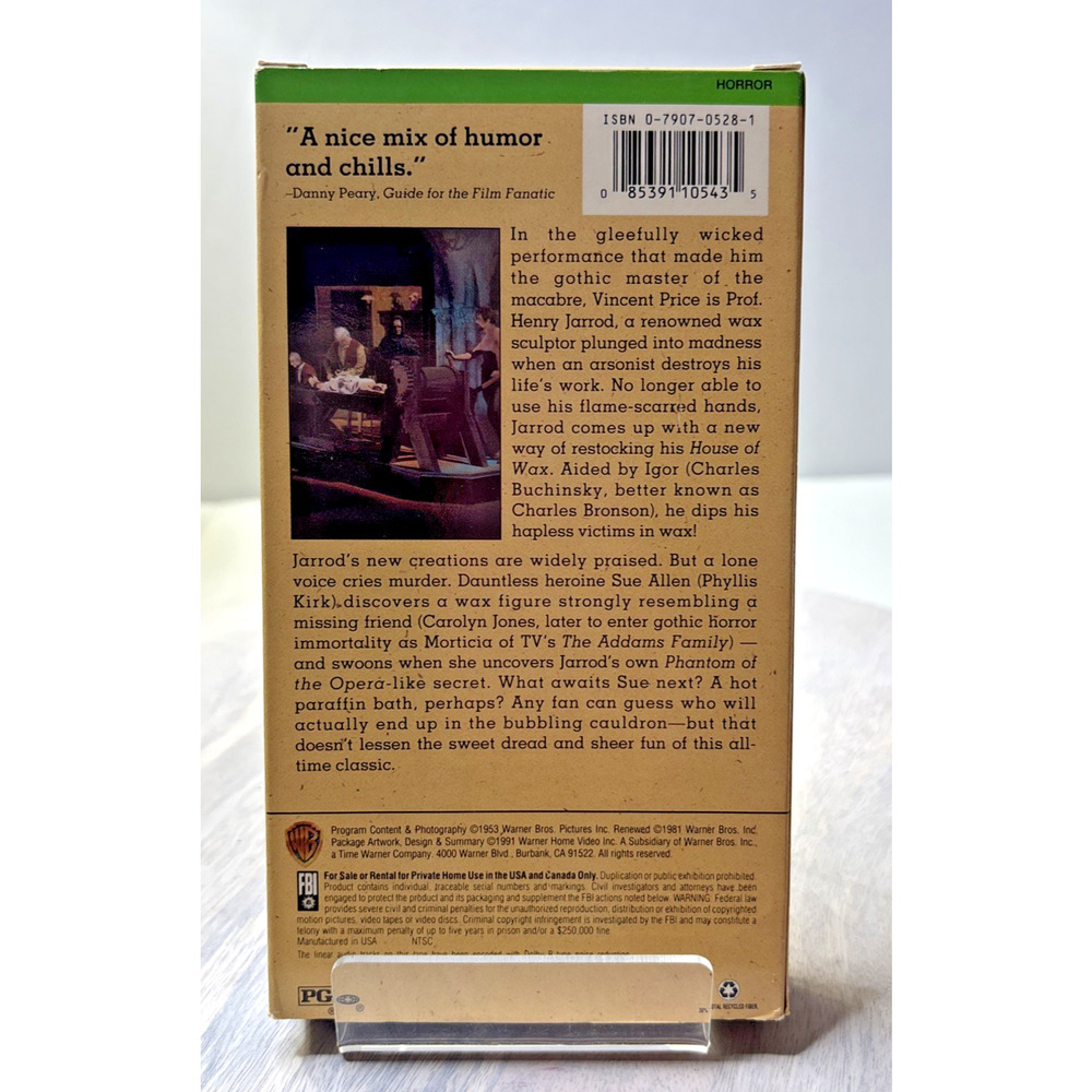 House of Wax VHS Vincent Price Classic Horror - Picture 2 of 3